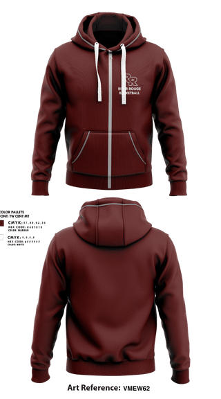 Zip Hoodie, River Rouge High School Basketball, Men's Basketball, Teamtime, Team time, sublimation, custom sports apparel, team uniforms, spirit wear, spiritwear, sports uniforms, custom shirts, team store, custom team store, fundraiser sports, apparel fundraiser