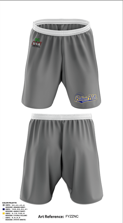 BALDWIN HILLS Softball 1733077 Athletic Shorts With Pockets - 6