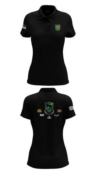 Womens Short Sleeve Performance Polo, 1-10 SFG FSC, Army, Teamtime, Team time, sublimation, custom sports apparel, team uniforms, spirit wear, spiritwear, sports uniforms, custom shirts, team store, custom team store, fundraiser sports, apparel fundraiser