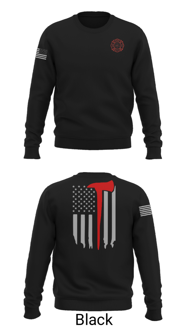 Crew Neck Sweatshirt, Okay Fire & Rescue, Fire Department, Teamtime, Team time, sublimation, custom sports apparel, team uniforms, spirit wear, spiritwear, sports uniforms, custom shirts, team store, custom team store, fundraiser sports, apparel fundraiser
