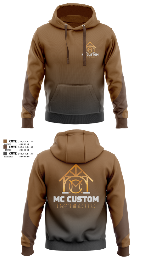 Hoodie, MC CUSTOM FRAMING LLC, , Teamtime, Team time, sublimation, custom sports apparel, team uniforms, spirit wear, spiritwear, sports uniforms, custom shirts, team store, custom team store, fundraiser sports, apparel fundraiser