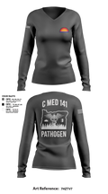C Med 88701681 Women's Long Sleeve V-neck Shirt - 107