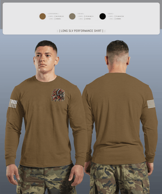 Long Sleeve Performance Shirt, Comanche Squad, Army, Teamtime, Team time, sublimation, custom sports apparel, team uniforms, spirit wear, spiritwear, sports uniforms, custom shirts, team store, custom team store, fundraiser sports, apparel fundraiser