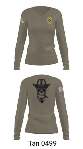 Womens Long Sleeve Vneck Shirt, Charlie Squad, Police, Teamtime, Team time, sublimation, custom sports apparel, team uniforms, spirit wear, spiritwear, sports uniforms, custom shirts, team store, custom team store, fundraiser sports, apparel fundraiser