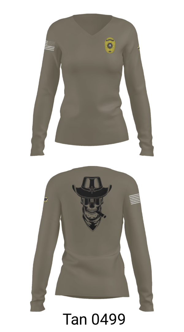 Womens Long Sleeve Vneck Shirt, Charlie Squad, Police, Teamtime, Team time, sublimation, custom sports apparel, team uniforms, spirit wear, spiritwear, sports uniforms, custom shirts, team store, custom team store, fundraiser sports, apparel fundraiser