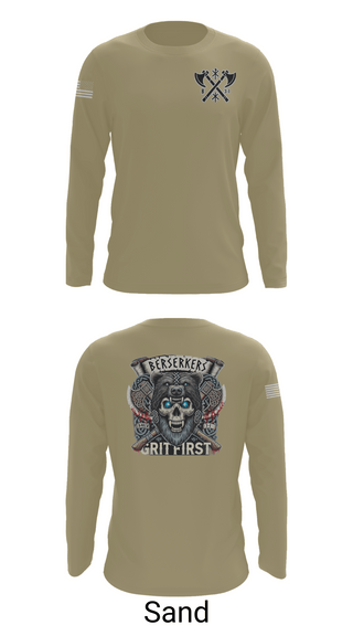 Long Sleeve Performance Shirt, Baker 3-509th 3rd Plt 1st squad, Army, Teamtime, Team time, sublimation, custom sports apparel, team uniforms, spirit wear, spiritwear, sports uniforms, custom shirts, team store, custom team store, fundraiser sports, apparel fundraiser