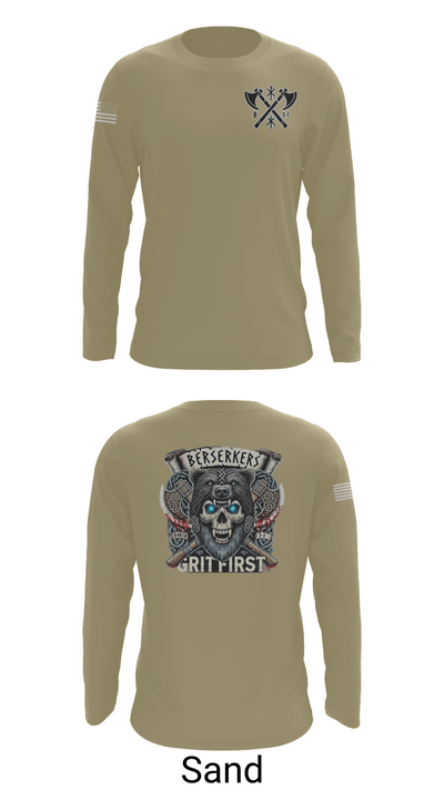 Baker 3-509th 3rd Plt 1st squad 60073036 Long Sleeve Performance Shirt 86