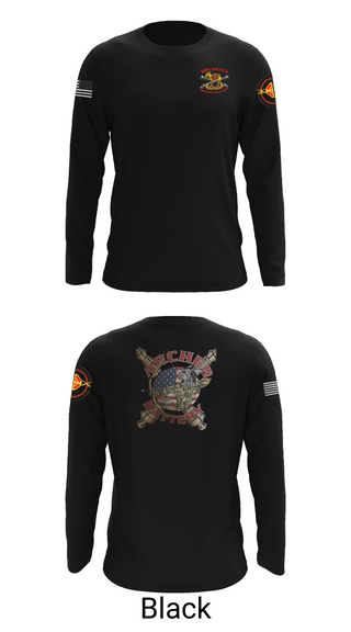 Long Sleeve Performance Shirt, Archer Battery 2-2 FA, Army, Teamtime, Team time, sublimation, custom sports apparel, team uniforms, spirit wear, spiritwear, sports uniforms, custom shirts, team store, custom team store, fundraiser sports, apparel fundraiser