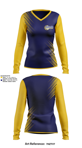 Womens Long Sleeve Vneck Shirt, BALDWIN HILLS Softball, Softball, Teamtime, Team time, sublimation, custom sports apparel, team uniforms, spirit wear, spiritwear, sports uniforms, custom shirts, team store, custom team store, fundraiser sports, apparel fundraiser
