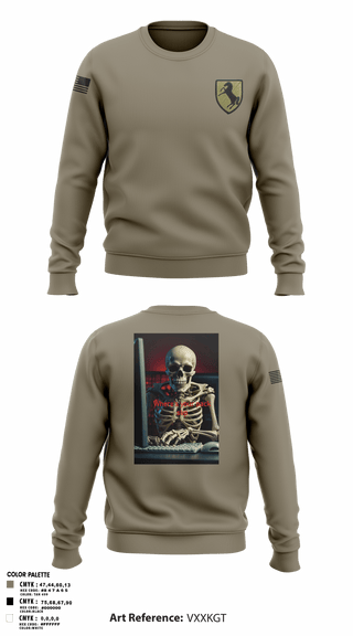 Crew Neck Sweatshirt, 1/11 acr, Army, Teamtime, Team time, sublimation, custom sports apparel, team uniforms, spirit wear, spiritwear, sports uniforms, custom shirts, team store, custom team store, fundraiser sports, apparel fundraiser
