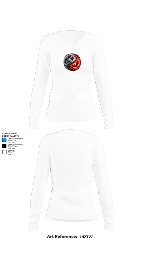 Womens Long Sleeve Vneck Shirt 1, CFC, Bowling, Teamtime, Team time, sublimation, custom sports apparel, team uniforms, spirit wear, spiritwear, sports uniforms, custom shirts, team store, custom team store, fundraiser sports, apparel fundraiser