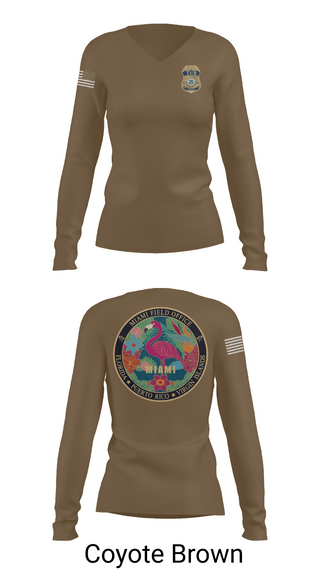 Womens Long Sleeve Vneck Shirt, Criminal Apprehension Program, Police, Teamtime, Team time, sublimation, custom sports apparel, team uniforms, spirit wear, spiritwear, sports uniforms, custom shirts, team store, custom team store, fundraiser sports, apparel fundraiser
