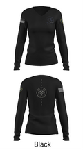MSRON-11 28589297 Women's Long Sleeve V-neck Shirt - 35
