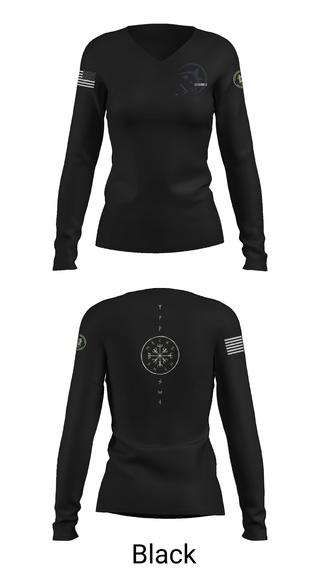 Womens Long Sleeve Vneck Shirt, MSRON-11, , Teamtime, Team time, sublimation, custom sports apparel, team uniforms, spirit wear, spiritwear, sports uniforms, custom shirts, team store, custom team store, fundraiser sports, apparel fundraiser