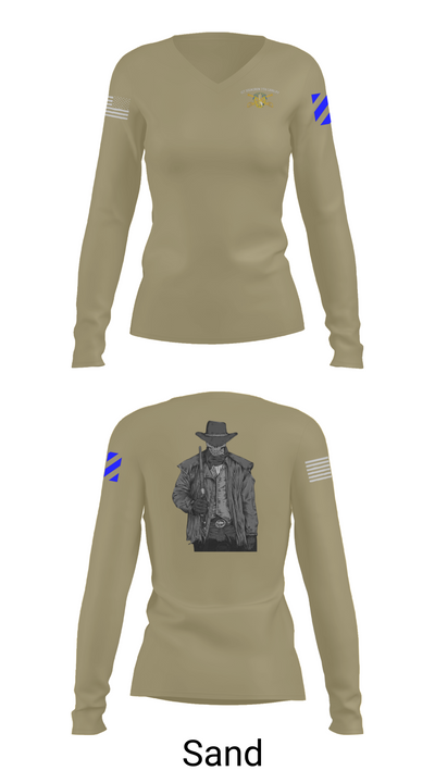Bandoleros 86621412 Women's Long Sleeve V-neck Shirt - 97
