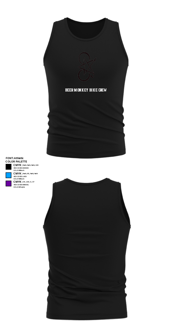 Tank Top, Beer Monkey Bike Crew, Cycling, Teamtime, Team time, sublimation, custom sports apparel, team uniforms, spirit wear, spiritwear, sports uniforms, custom shirts, team store, custom team store, fundraiser sports, apparel fundraiser
