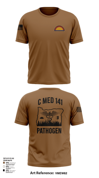 Short Sleeve Performance Shirt, C MED 141, National Guard, Teamtime, Team time, sublimation, custom sports apparel, team uniforms, spirit wear, spiritwear, sports uniforms, custom shirts, team store, custom team store, fundraiser sports, apparel fundraiser