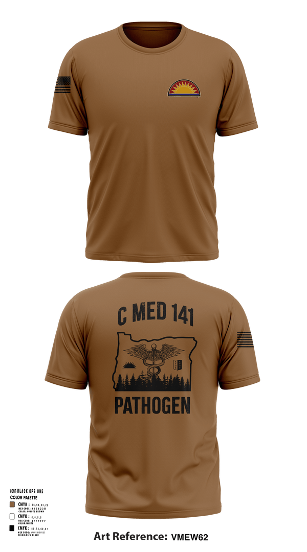 Short Sleeve Performance Shirt, C MED 141, National Guard, Teamtime, Team time, sublimation, custom sports apparel, team uniforms, spirit wear, spiritwear, sports uniforms, custom shirts, team store, custom team store, fundraiser sports, apparel fundraiser