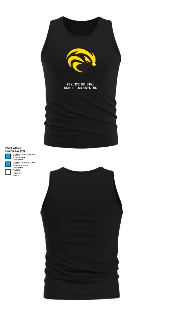 Tank Top, Riverside High School Wrestling, Wrestling, Teamtime, Team time, sublimation, custom sports apparel, team uniforms, spirit wear, spiritwear, sports uniforms, custom shirts, team store, custom team store, fundraiser sports, apparel fundraiser