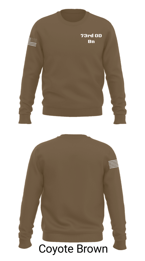 Crew Neck Sweatshirt, 73rd OD Bn, Army, Teamtime, Team time, sublimation, custom sports apparel, team uniforms, spirit wear, spiritwear, sports uniforms, custom shirts, team store, custom team store, fundraiser sports, apparel fundraiser