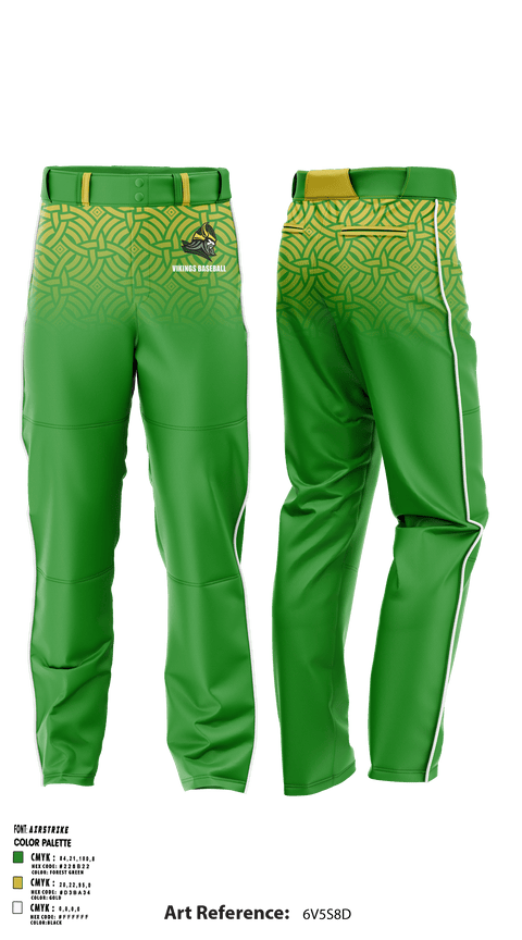 Baseball Pants, Vikings, Baseball, Teamtime, Team time, sublimation, custom sports apparel, team uniforms, spirit wear, spiritwear, sports uniforms, custom shirts, team store, custom team store, fundraiser sports, apparel fundraiser
