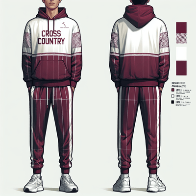 Pioneer Middle School Cross Country 81754972 Hoodie - 2