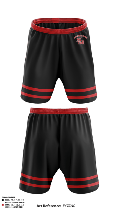South Mecklenburg High School Golf 87144486 Athletic Shorts With Pockets - 1