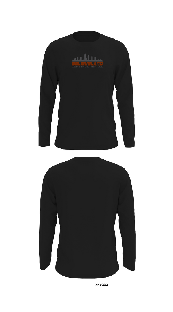 Long Sleeve Performance Shirt, Believeland Construction LLC, , Teamtime, Team time, sublimation, custom sports apparel, team uniforms, spirit wear, spiritwear, sports uniforms, custom shirts, team store, custom team store, fundraiser sports, apparel fundraiser