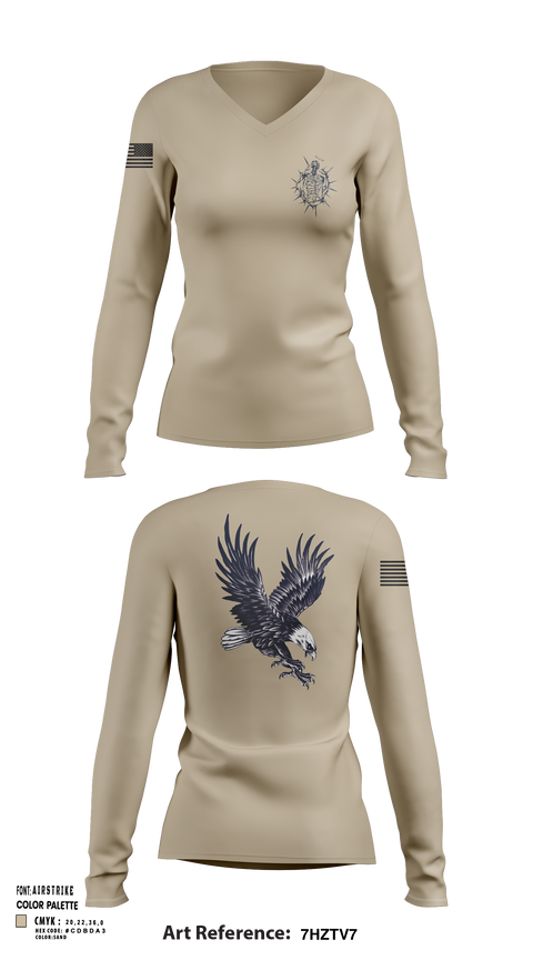 Womens Long Sleeve Vneck Shirt, Delta, , Teamtime, Team time, sublimation, custom sports apparel, team uniforms, spirit wear, spiritwear, sports uniforms, custom shirts, team store, custom team store, fundraiser sports, apparel fundraiser