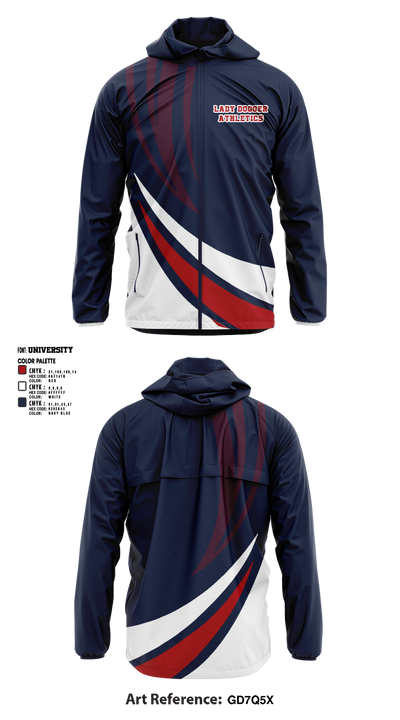 Lingle-Fort Laramie High School Basketball 43893135 Windbreaker - 6