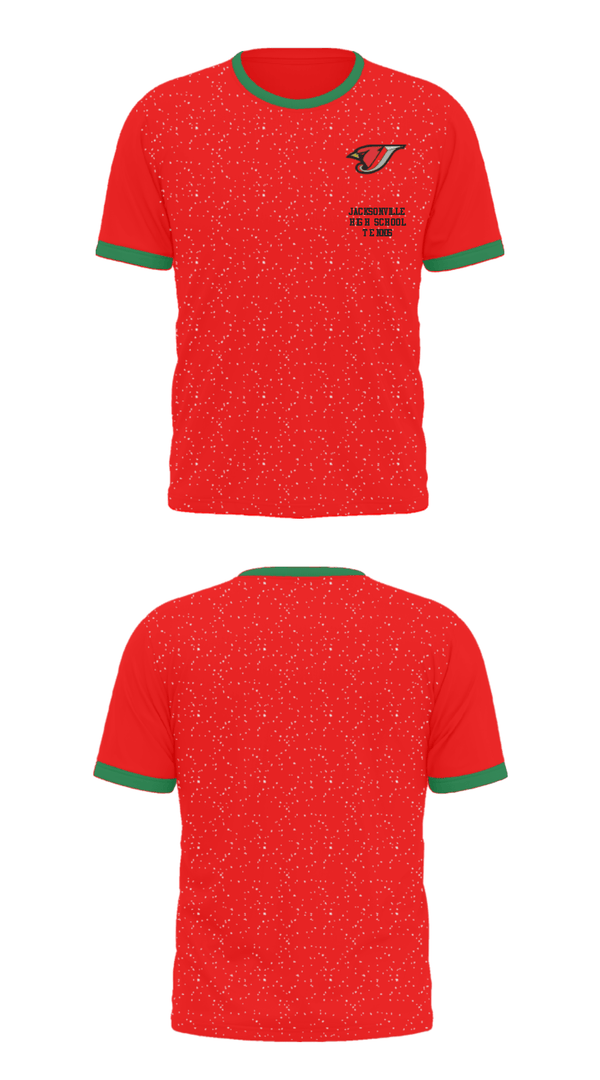 Short Sleeve Performance Shirt, Jacksonville High School Tennis, Tennis, Teamtime, Team time, sublimation, custom sports apparel, team uniforms, spirit wear, spiritwear, sports uniforms, custom shirts, team store, custom team store, fundraiser sports, apparel fundraiser
