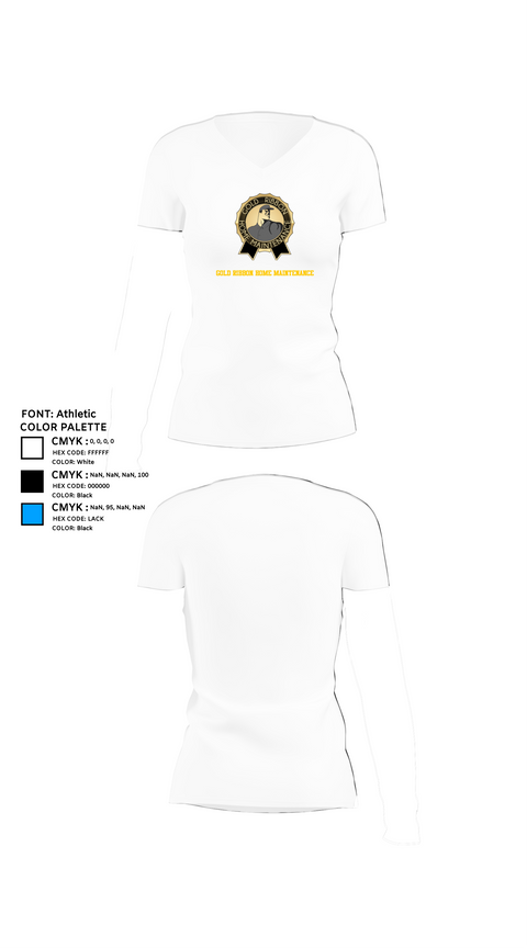 Womens Short Sleeve Vneck Shirt, Gold Ribbon Home Maintenance, , Teamtime, Team time, sublimation, custom sports apparel, team uniforms, spirit wear, spiritwear, sports uniforms, custom shirts, team store, custom team store, fundraiser sports, apparel fundraiser