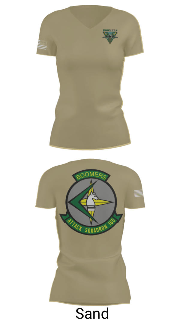 Women's Short Sleeve Vneck Shirt, VA-165 Boomers, , Teamtime, Team time, sublimation, custom sports apparel, team uniforms, spirit wear, spiritwear, sports uniforms, custom shirts, team store, custom team store, fundraiser sports, apparel fundraiser