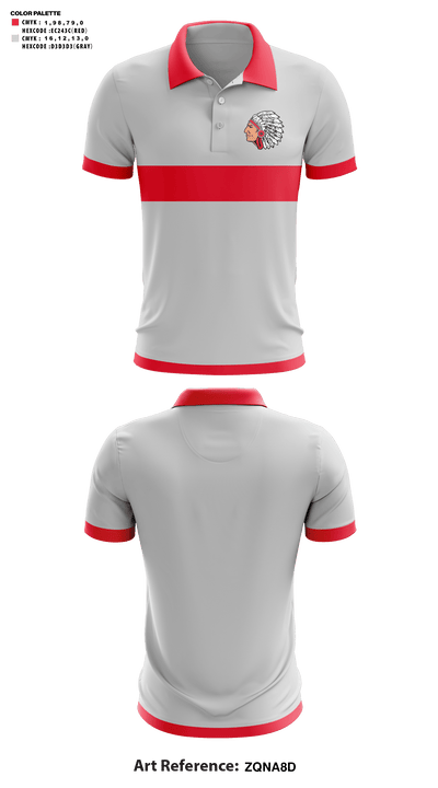 County Line Junior High School Cross Country 49225250 Short Sleeve Performance Polo - 41