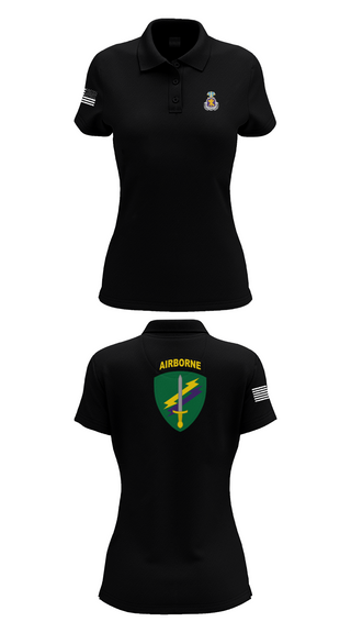 Womens Short Sleeve Performance Polo, Civil Affairs Schoolhouse, , Teamtime, Team time, sublimation, custom sports apparel, team uniforms, spirit wear, spiritwear, sports uniforms, custom shirts, team store, custom team store, fundraiser sports, apparel fundraiser