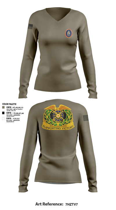 ALC 55179644 Women's Long Sleeve V-neck Shirt - 1