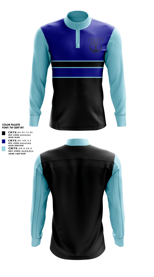 Quarter Zip Jacket, CSFTM, Swimming, Teamtime, Team time, sublimation, custom sports apparel, team uniforms, spirit wear, spiritwear, sports uniforms, custom shirts, team store, custom team store, fundraiser sports, apparel fundraiser