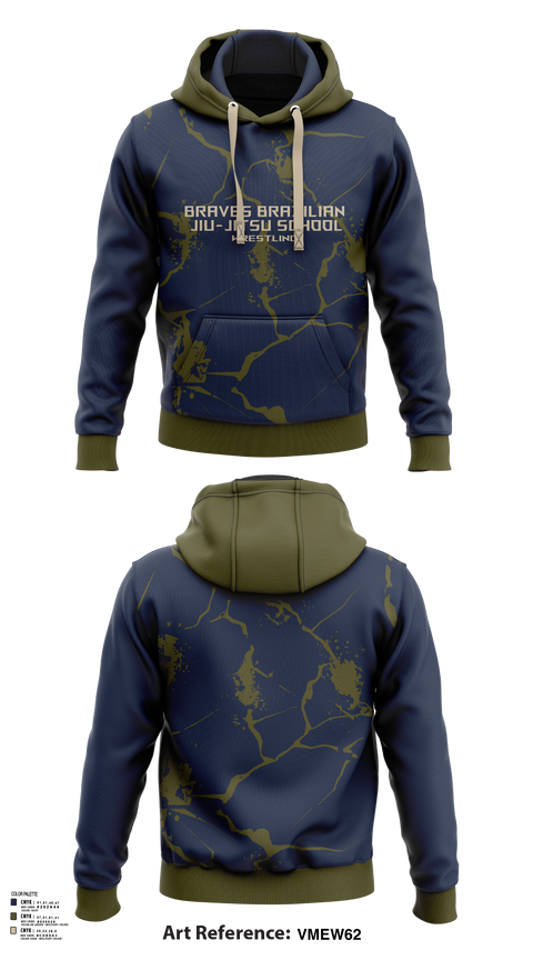 Hoodie, Braves Brazilian Jiu-Jitsu School, Wrestling, Teamtime, Team time, sublimation, custom sports apparel, team uniforms, spirit wear, spiritwear, sports uniforms, custom shirts, team store, custom team store, fundraiser sports, apparel fundraiser
