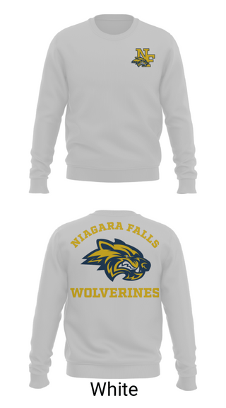 Crew Neck Sweatshirt, Niagara Falls High School Cheer, Cheer, Teamtime, Team time, sublimation, custom sports apparel, team uniforms, spirit wear, spiritwear, sports uniforms, custom shirts, team store, custom team store, fundraiser sports, apparel fundraiser