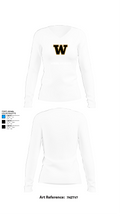 Winona Wildcats 72452864 Women's Long Sleeve V-neck Shirt -1 15