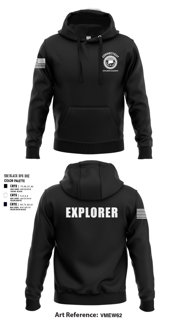 Hoodie, Waterbury Police Explorers, , Teamtime, Team time, sublimation, custom sports apparel, team uniforms, spirit wear, spiritwear, sports uniforms, custom shirts, team store, custom team store, fundraiser sports, apparel fundraiser