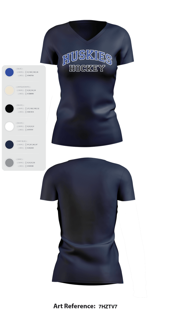Womens Short Sleeve Vneck Shirt, HOWARD COUNTY YOUTH HOCKEY CLUB, Ice Hockey, Teamtime, Team time, sublimation, custom sports apparel, team uniforms, spirit wear, spiritwear, sports uniforms, custom shirts, team store, custom team store, fundraiser sports, apparel fundraiser