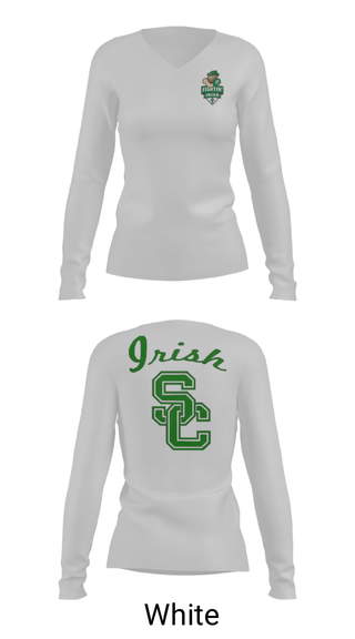 Womens Long Sleeve Vneck Shirt, Springfield Catholic High School Soccer, Men's Soccer, Teamtime, Team time, sublimation, custom sports apparel, team uniforms, spirit wear, spiritwear, sports uniforms, custom shirts, team store, custom team store, fundraiser sports, apparel fundraiser