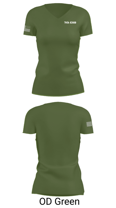 7th ESB 42039106 Women's Short Sleeve V-neck Shirt - 48