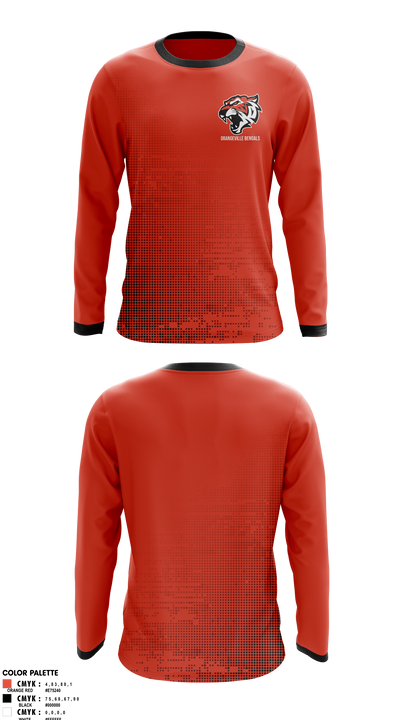 Orangeville Bengals 6421541 Long Sleeve Performance Shirt 1