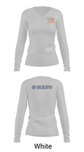 Smokey Road Middle School Basketball 30516748 Women's Long Sleeve V-neck Shirt -1 16