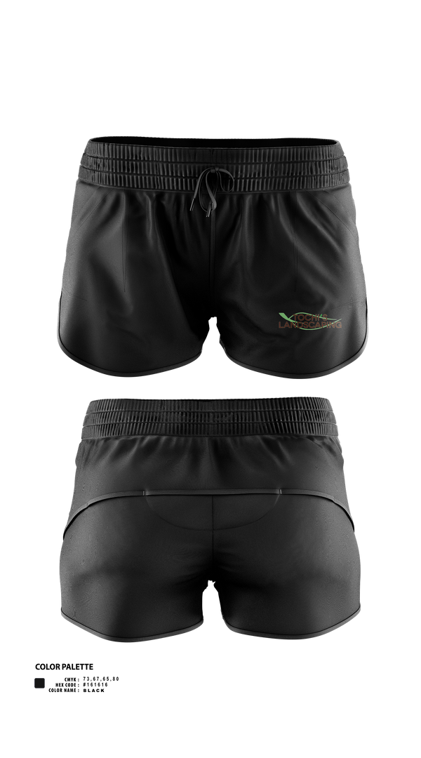Womens Shorts, Tochi’s Landscaping, , Teamtime, Team time, sublimation, custom sports apparel, team uniforms, spirit wear, spiritwear, sports uniforms, custom shirts, team store, custom team store, fundraiser sports, apparel fundraiser