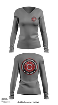 Local 5386 36178250 Women's Long Sleeve V-neck Shirt - 119