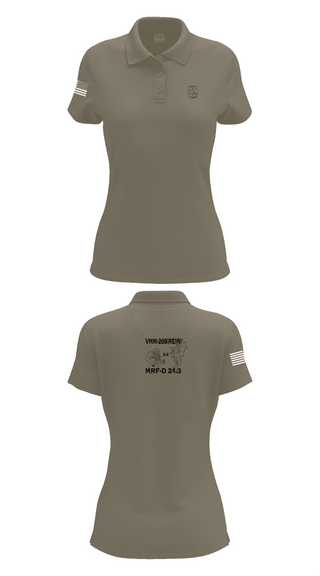 Womens Short Sleeve Performance Polo, VMM-268, Marines, Teamtime, Team time, sublimation, custom sports apparel, team uniforms, spirit wear, spiritwear, sports uniforms, custom shirts, team store, custom team store, fundraiser sports, apparel fundraiser