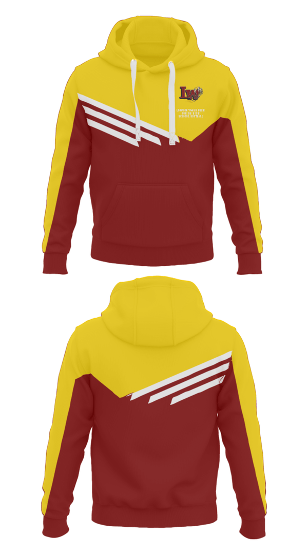 Hoodie, Lowpoint-Washburn Junior High School Softball, Softball, Teamtime, Team time, sublimation, custom sports apparel, team uniforms, spirit wear, spiritwear, sports uniforms, custom shirts, team store, custom team store, fundraiser sports, apparel fundraiser